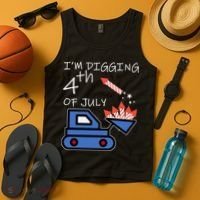 I'm Digging 4th Of July Tank Top thumb 4