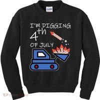 I'm Digging 4th Of July Kids Sweatshirt thumb 0