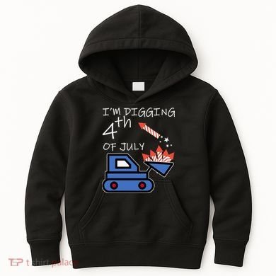 I'm Digging 4th Of July Kids Hoodie