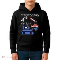 I'm Digging 4th Of July Kids Hoodie thumb 4