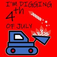 I'm Digging 4th Of July Santa Hat thumb 1