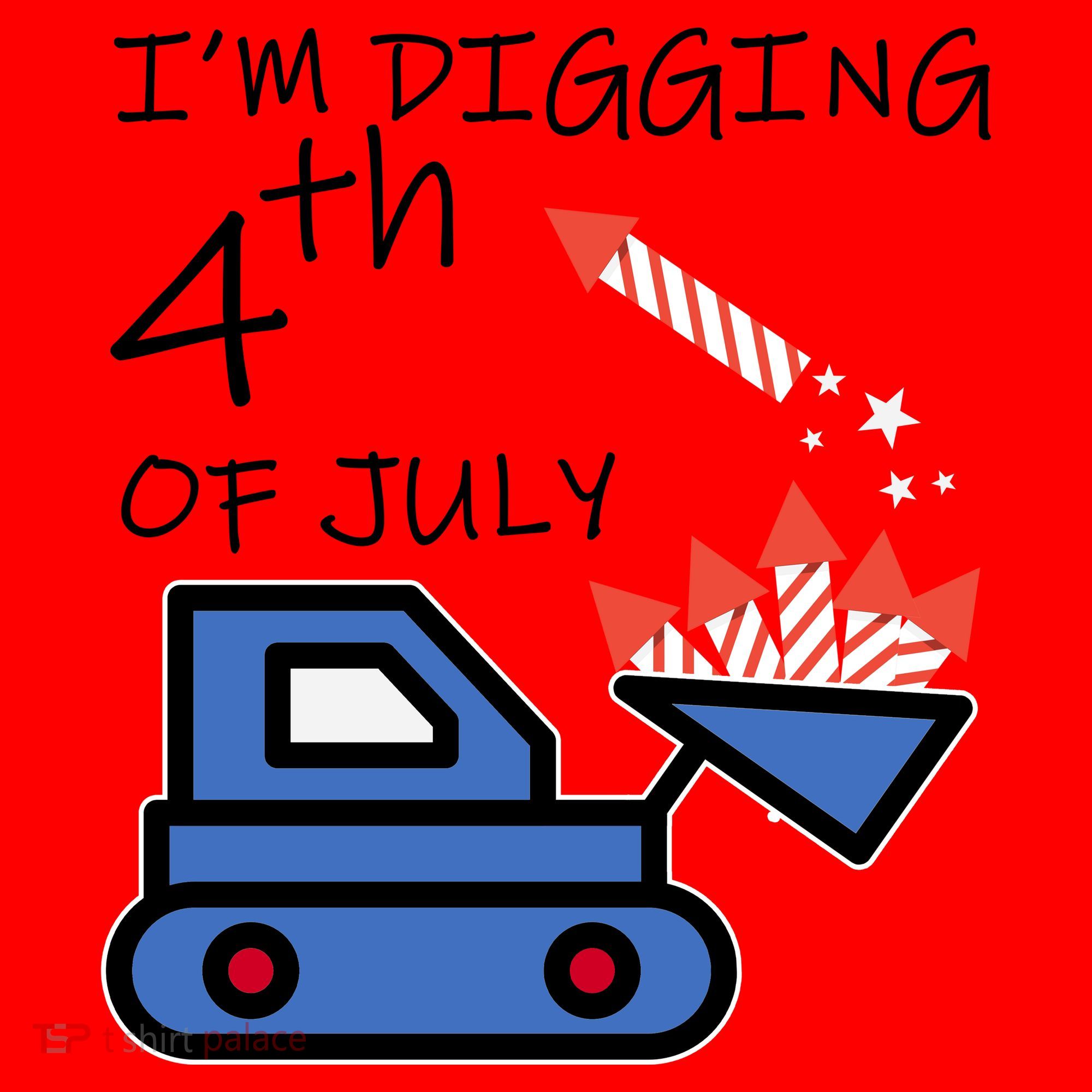I'm Digging 4th Of July Santa Hat