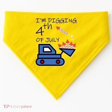 I'm Digging 4th Of July USA-Made Doggie Bandana
