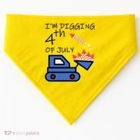 I'm Digging 4th Of July USA-Made Doggie Bandana thumb 0