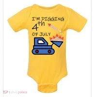 I'm Digging 4th Of July Baby Bodysuit thumb 0