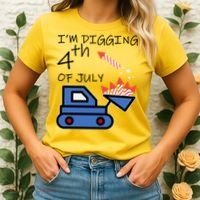 I'm Digging 4th Of July Women's T-Shirt thumb 2