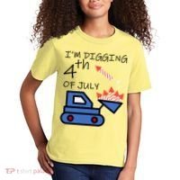 I'm Digging 4th Of July Kids T-Shirt thumb 2