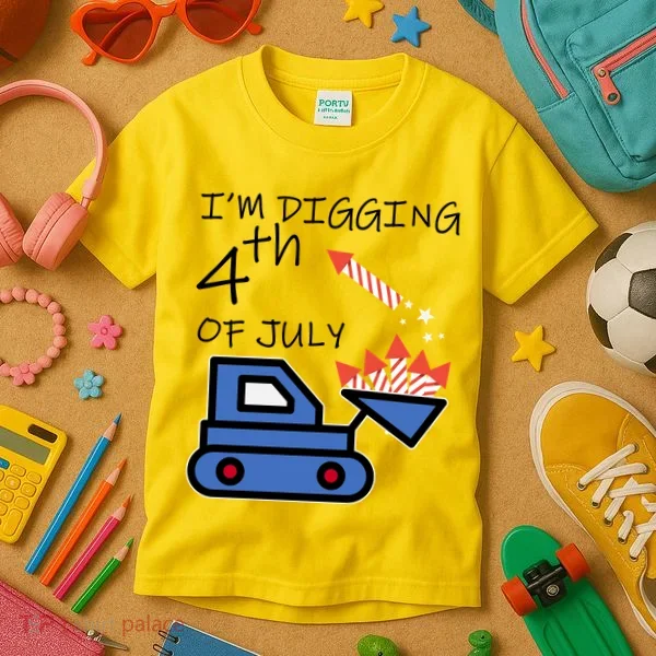 I'm Digging 4th Of July Kids T-Shirt