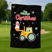 I'm Digging Christmas Golf Towel thumb 1