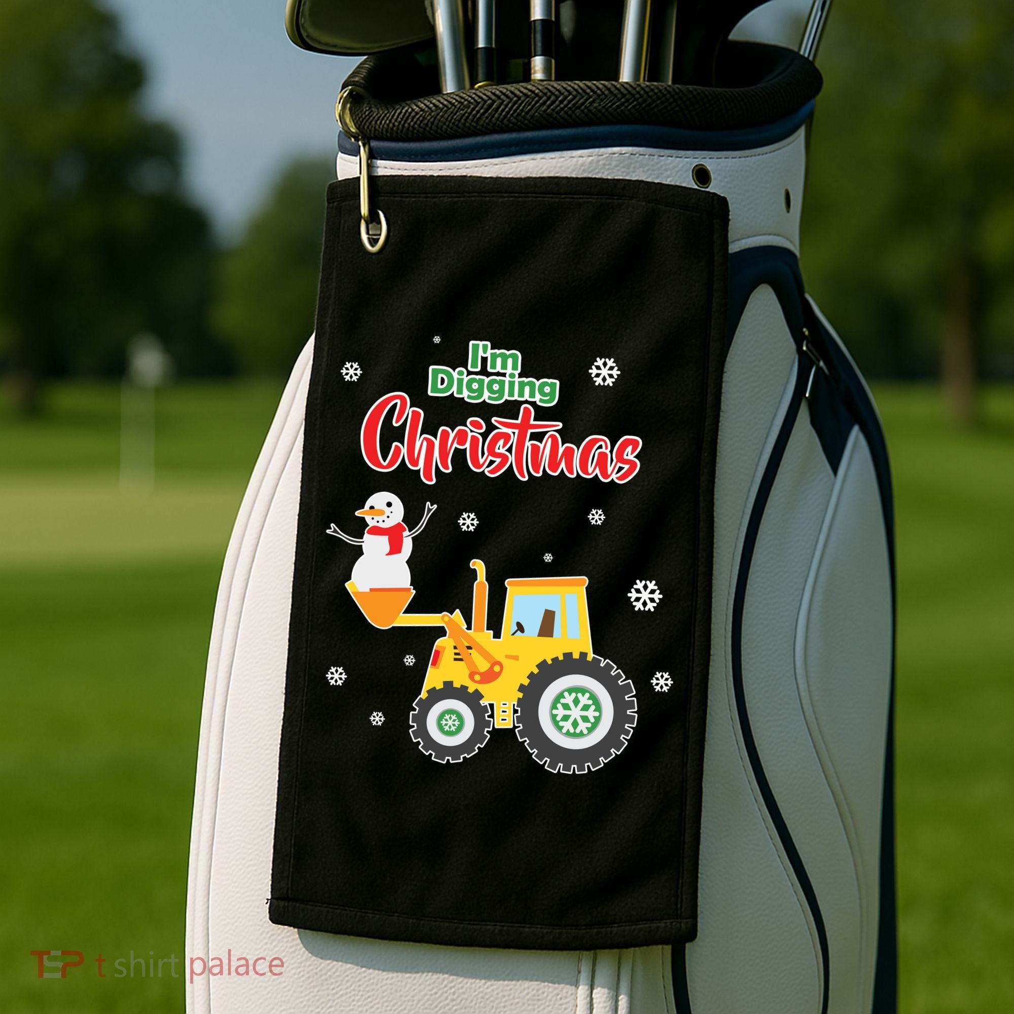 I'm Digging Christmas Golf Towel