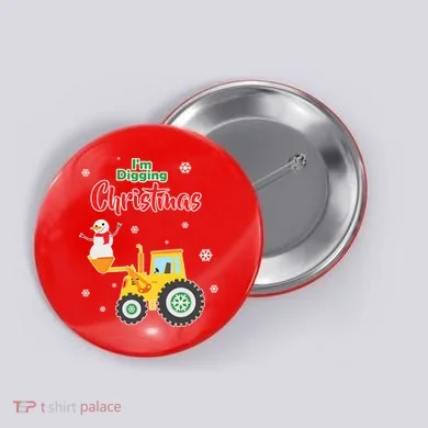 I'm Digging Christmas Button