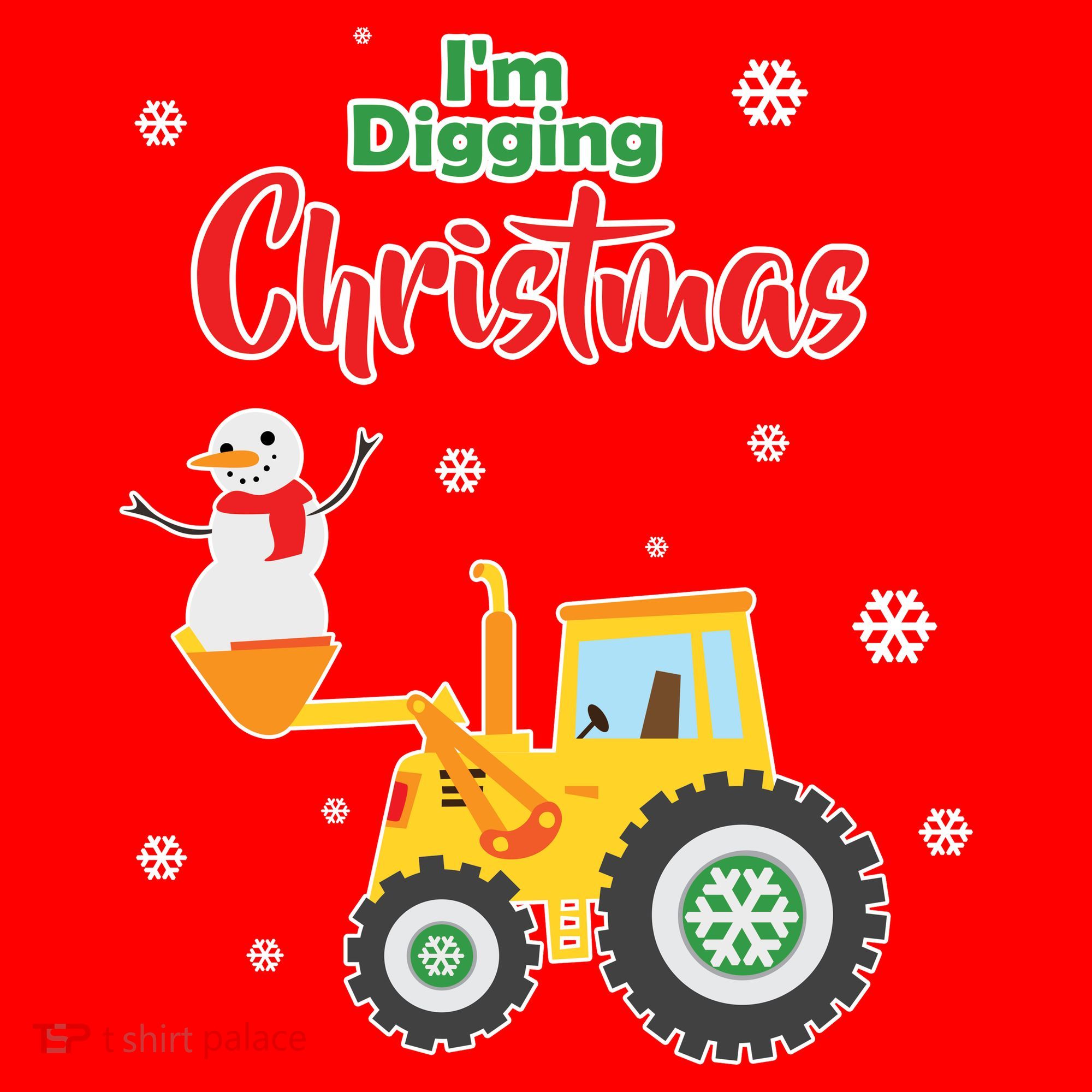 I'm Digging Christmas Button