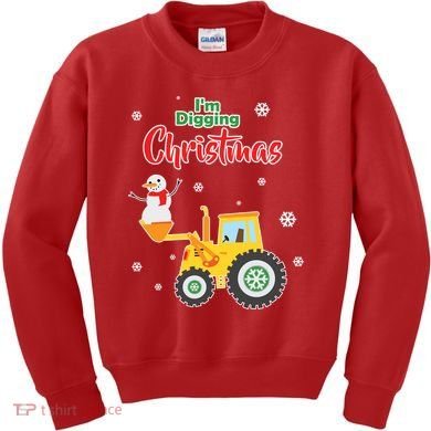 I'm Digging Christmas Kids Sweatshirt