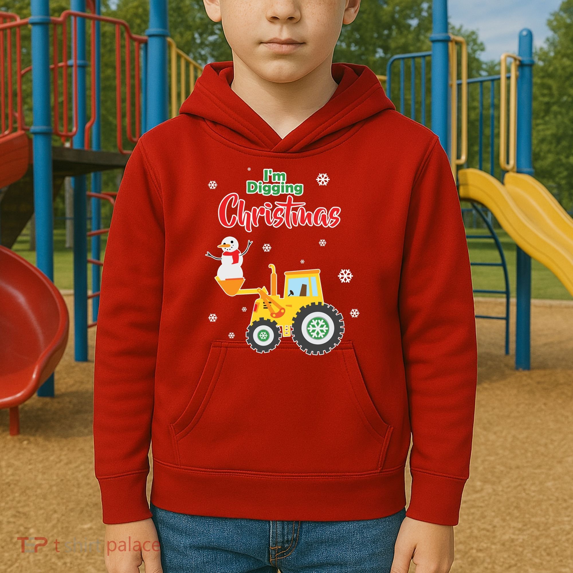 I'm Digging Christmas Kids Hoodie