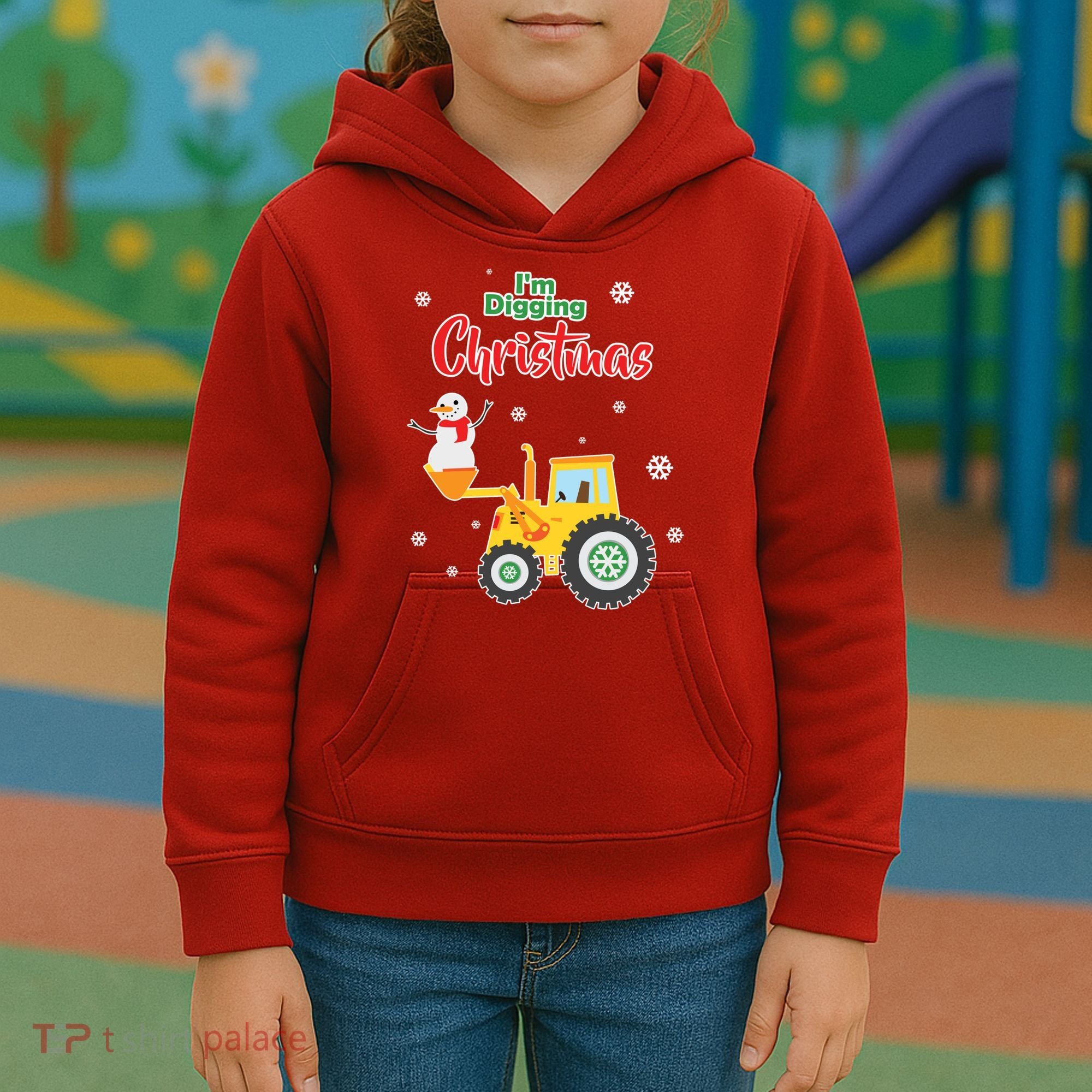 I'm Digging Christmas Kids Hoodie