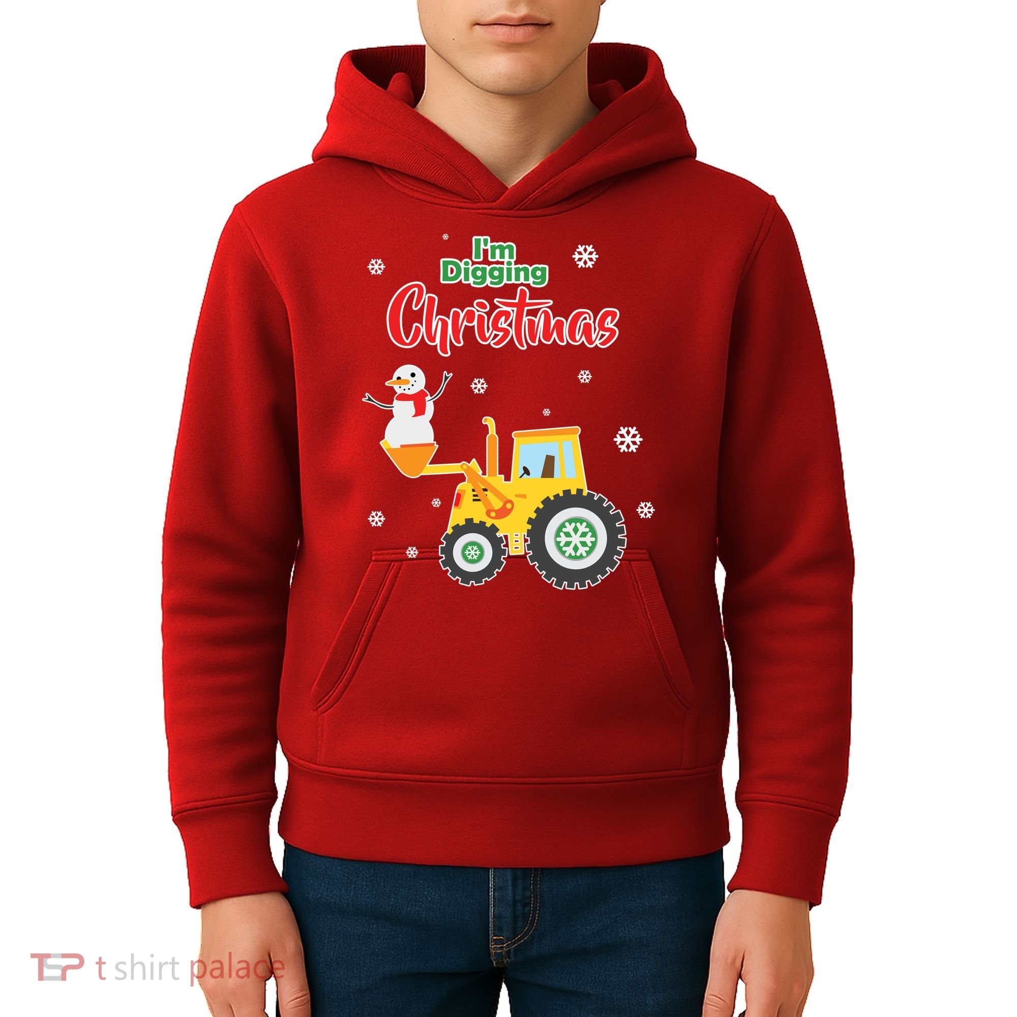 I'm Digging Christmas Kids Hoodie
