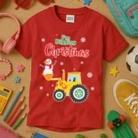 I'm Digging Christmas Kids T-Shirt thumb 3