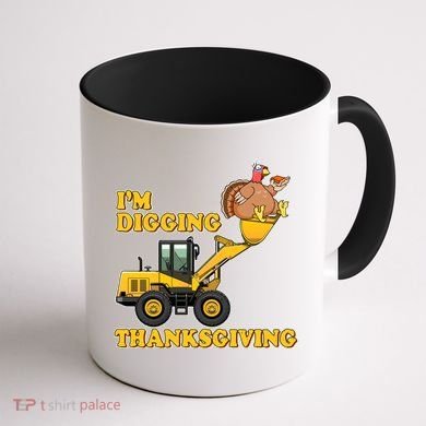 I'm Digging Thanksgiving Coffee Mug back