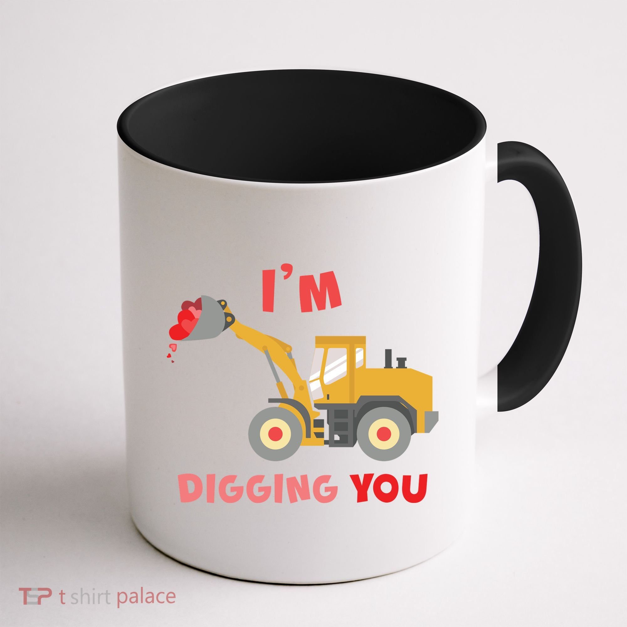 I'm Digging You Tractor Valentine's Day Coffee Mug