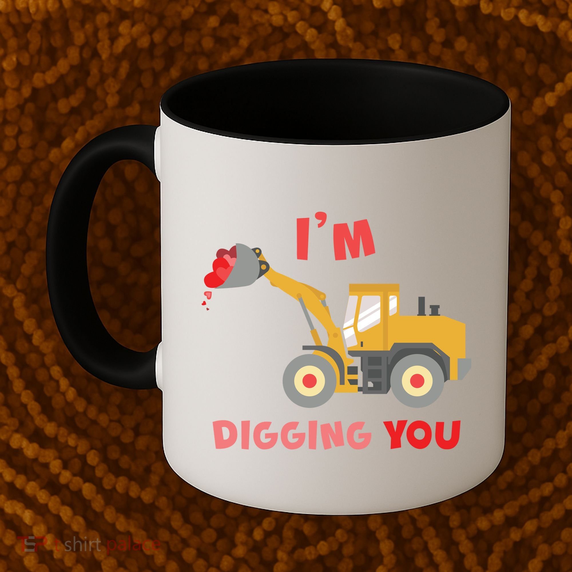 I'm Digging You Tractor Valentine's Day Coffee Mug