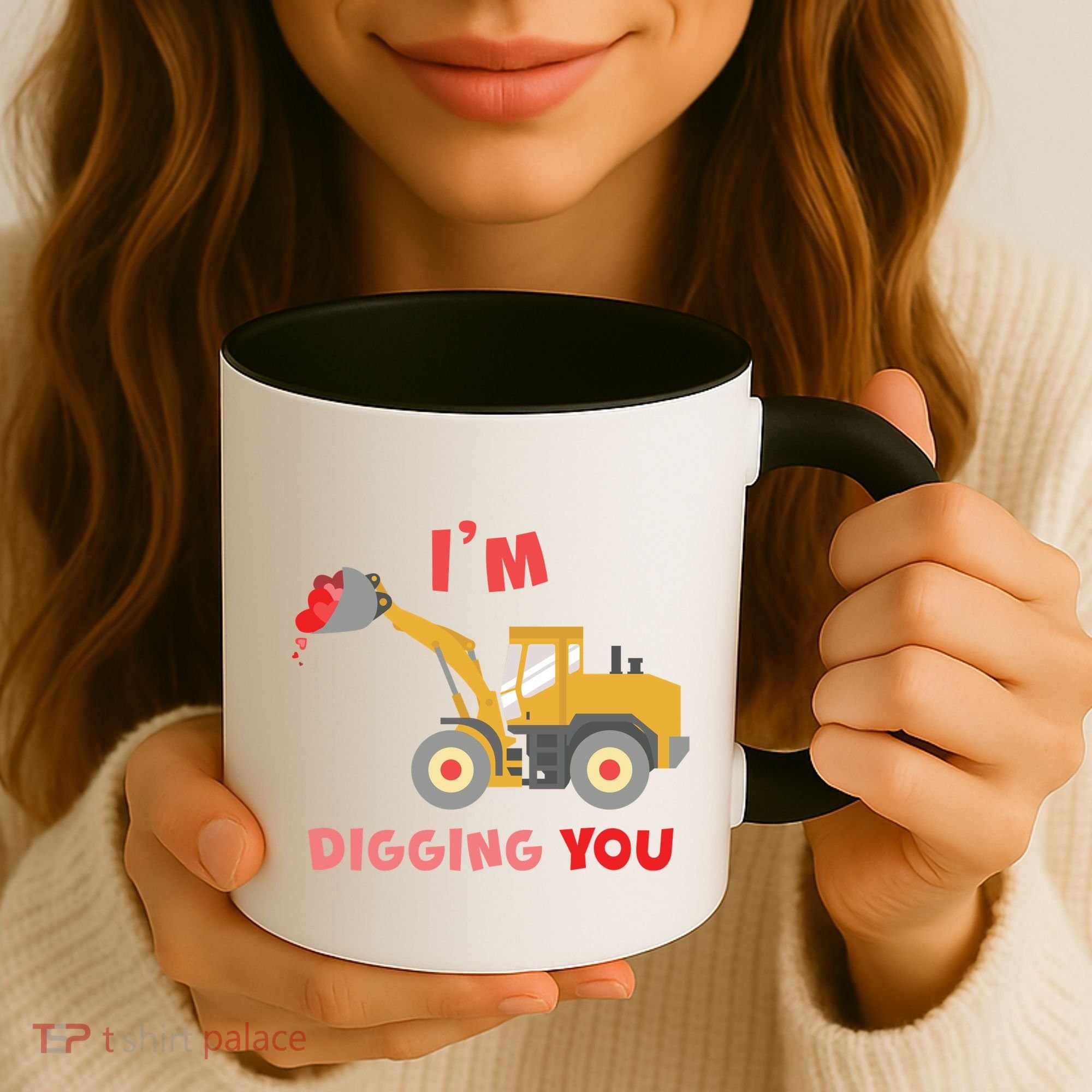 I'm Digging You Tractor Valentine's Day Coffee Mug