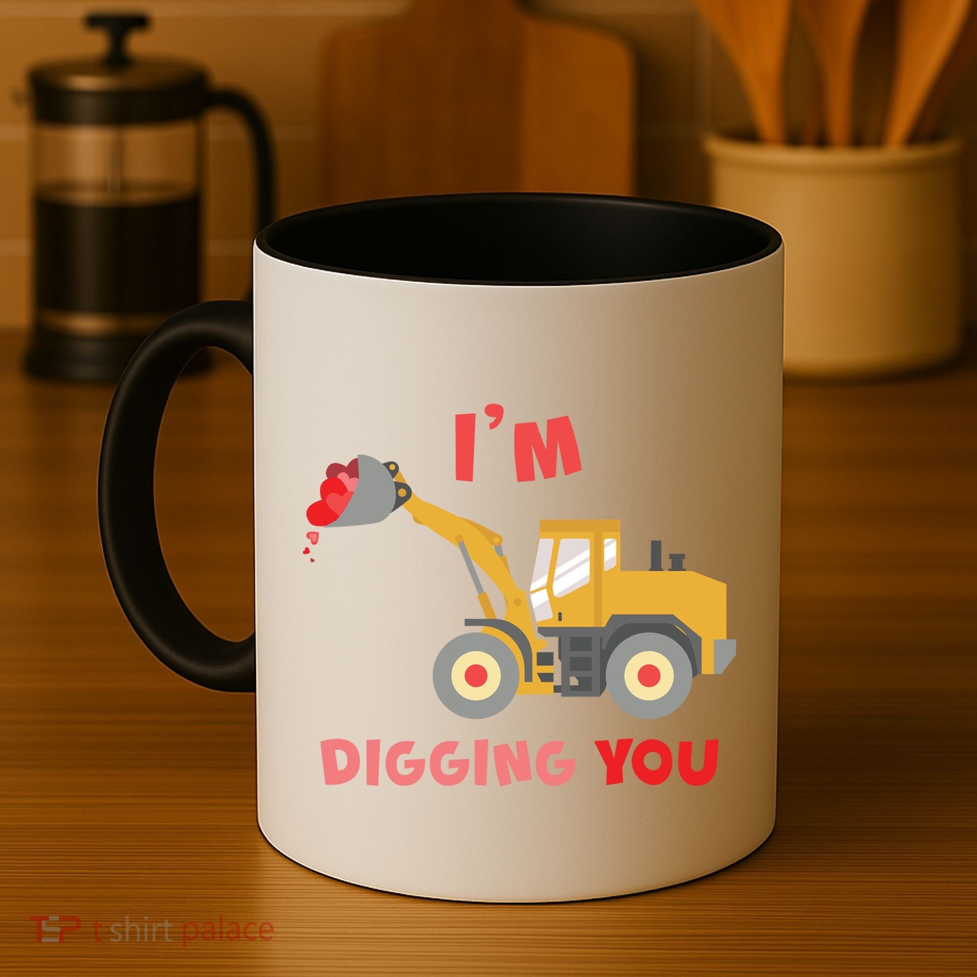 I'm Digging You Tractor Valentine's Day Coffee Mug