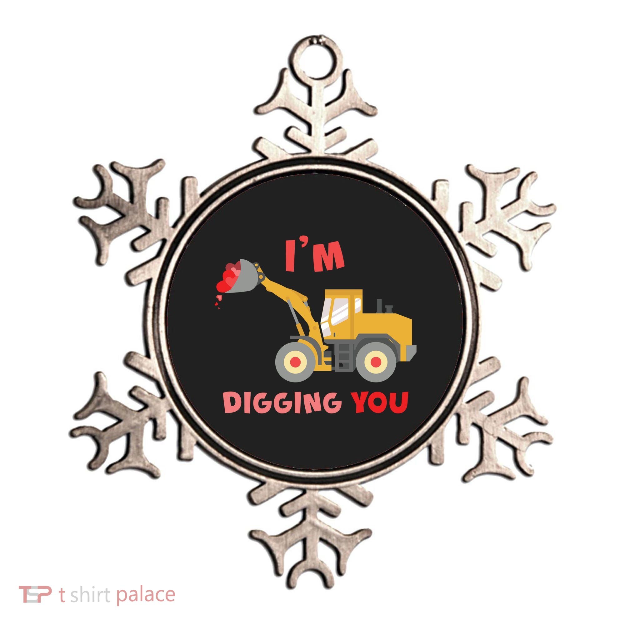 I'm Digging You Tractor Valentine's Day Ornament