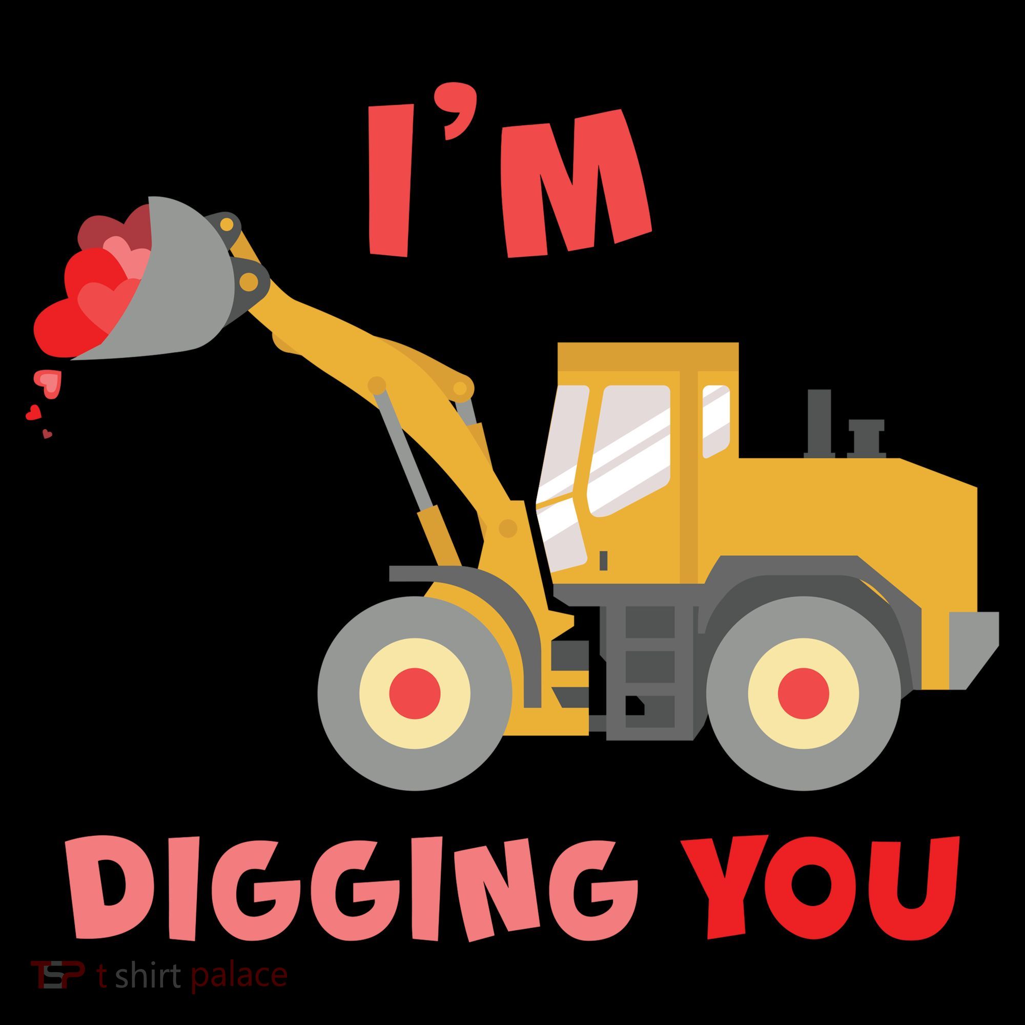 I'm Digging You Tractor Valentine's Day Ornament