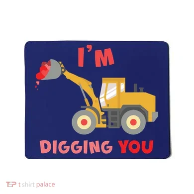I'm Digging You Tractor Valentine's Day Mousepad