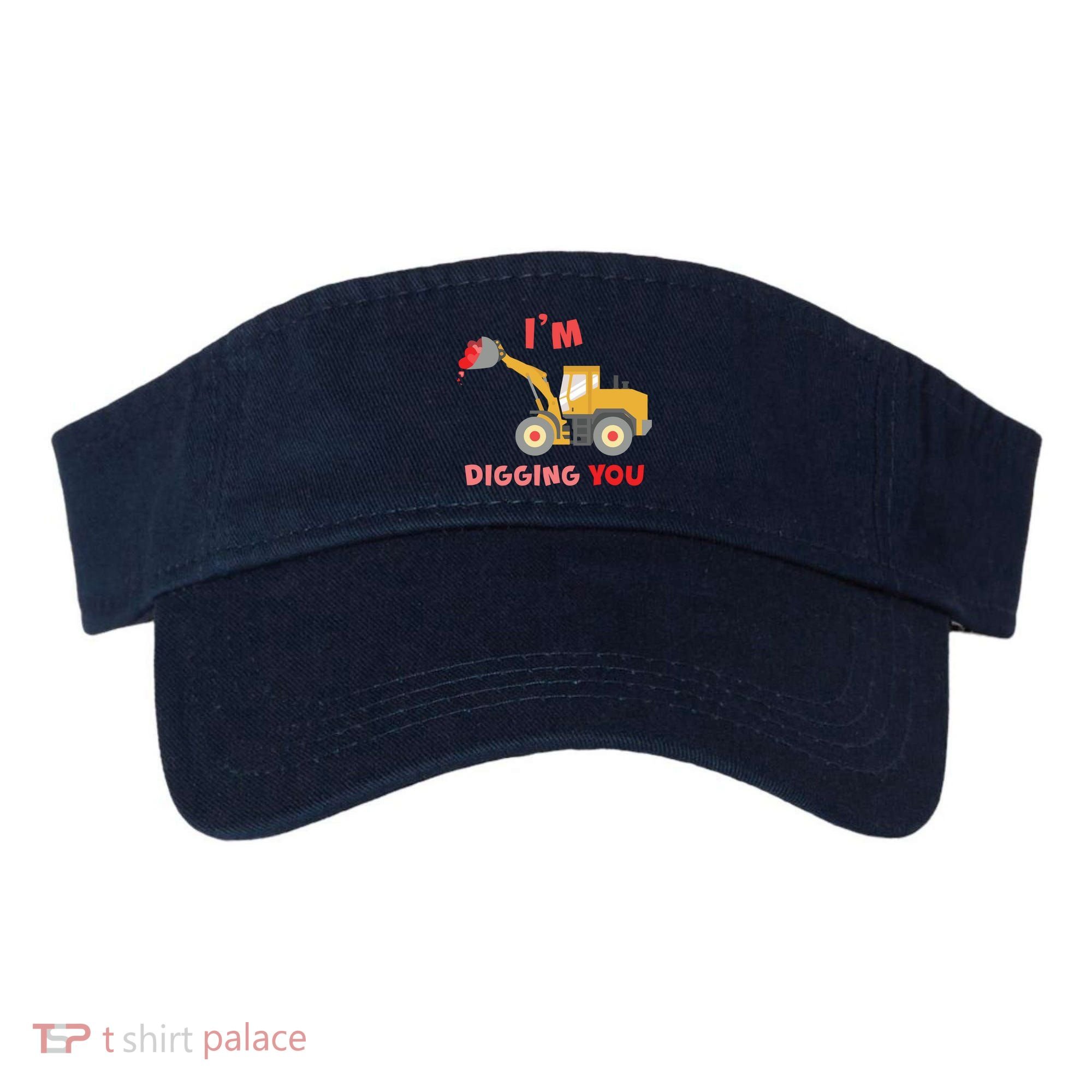 I'm Digging You Tractor Valentine's Day Visor
