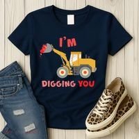 I'm Digging You Tractor Valentine's Day Women's T-Shirt thumb 3