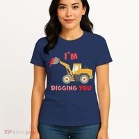 I'm Digging You Tractor Valentine's Day Women's T-Shirt thumb 4