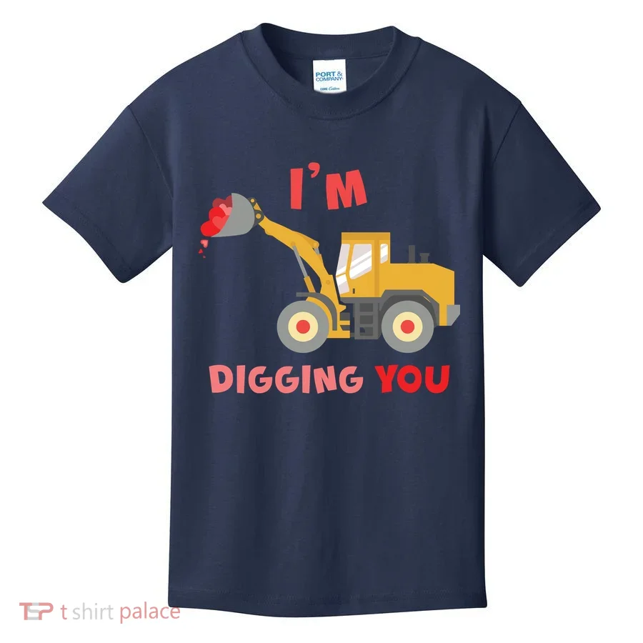 I'm Digging You Tractor Valentine's Day Kids T-Shirt