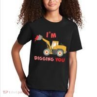 I'm Digging You Tractor Valentine's Day Kids T-Shirt thumb 2