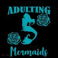 I'm Done Adulting Lets Be Mermaids Coffee Mug thumb 5