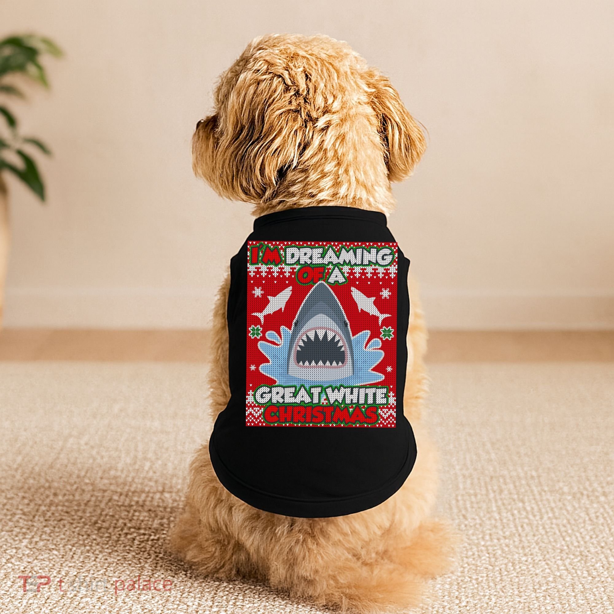I'm Dreaming Of A Great White Christmas Doggie Tank