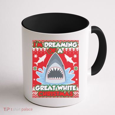 I'm Dreaming Of A Great White Christmas Coffee Mug back