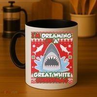 I'm Dreaming Of A Great White Christmas Coffee Mug thumb 4