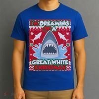 I'm Dreaming Of A Great White Christmas T-Shirt thumb 3