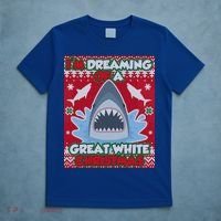 I'm Dreaming Of A Great White Christmas T-Shirt thumb 5