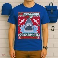 I'm Dreaming Of A Great White Christmas T-Shirt thumb 6