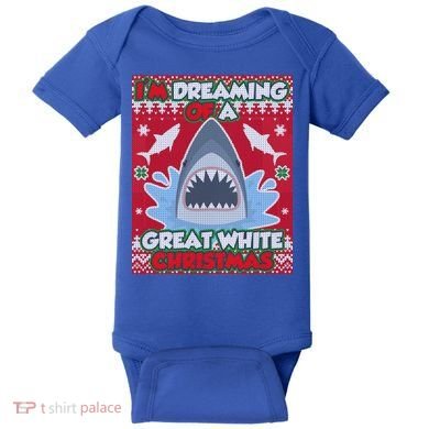 I'm Dreaming Of A Great White Christmas Baby Bodysuit
