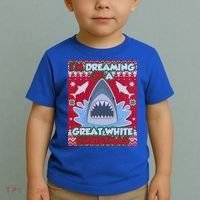 I'm Dreaming Of A Great White Christmas Toddler T-Shirt thumb 2
