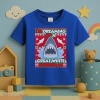 I'm Dreaming Of A Great White Christmas Toddler T-Shirt thumb 3