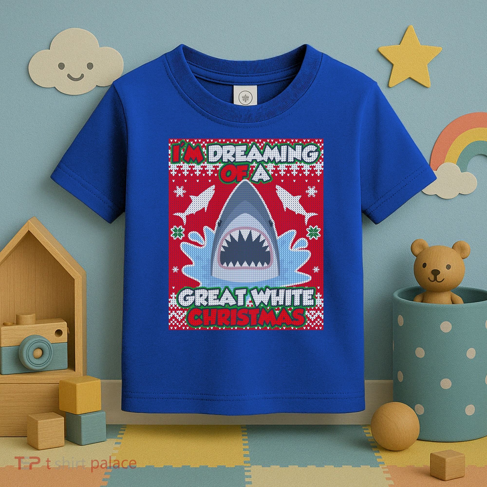 I'm Dreaming Of A Great White Christmas Toddler T-Shirt