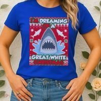 I'm Dreaming Of A Great White Christmas Women's T-Shirt thumb 2
