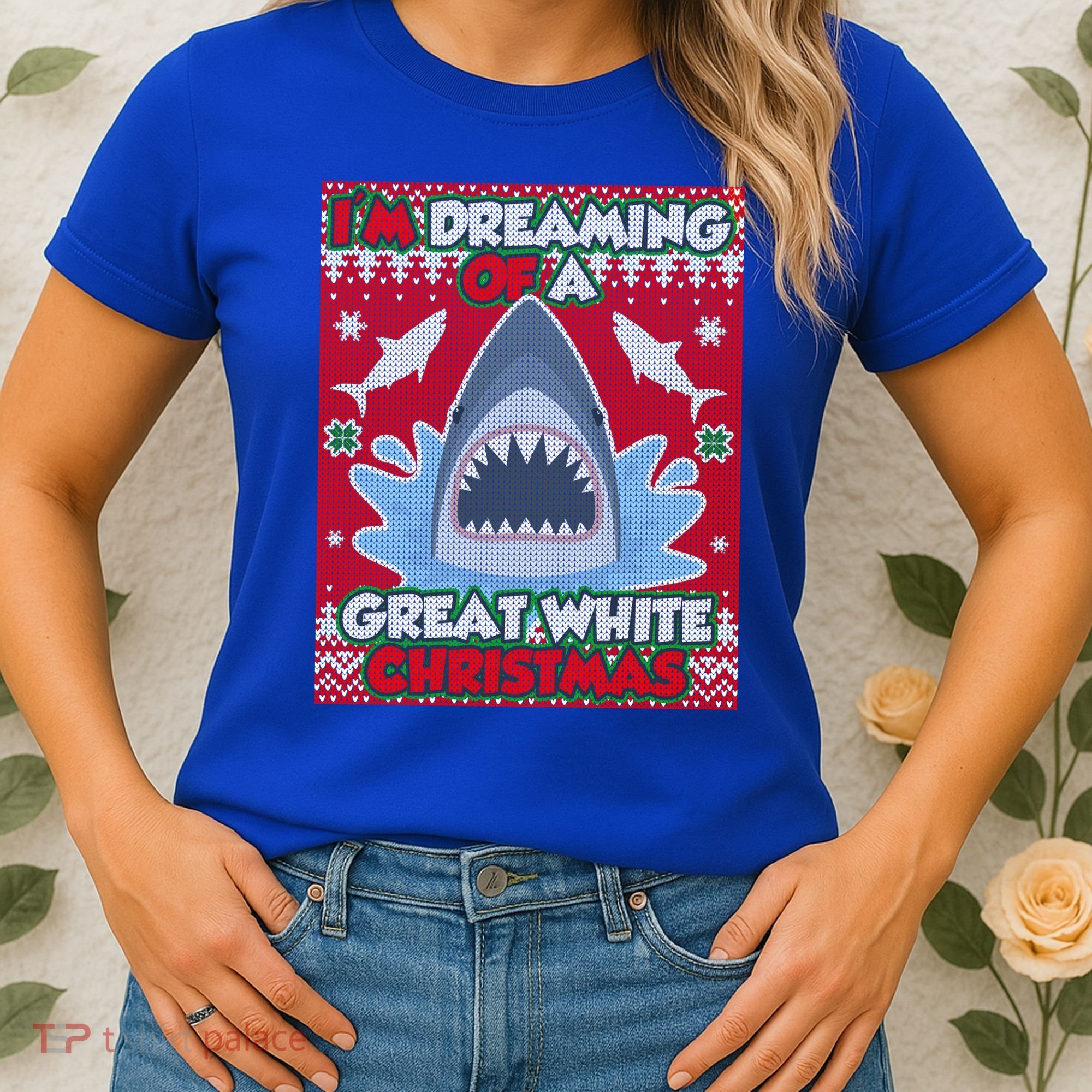 I'm Dreaming Of A Great White Christmas Women's T-Shirt
