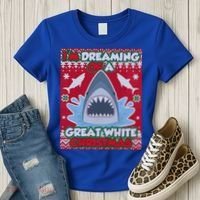 I'm Dreaming Of A Great White Christmas Women's T-Shirt thumb 3