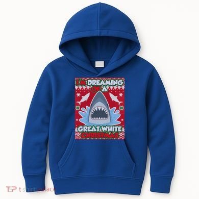 I'm Dreaming Of A Great White Christmas Kids Hoodie