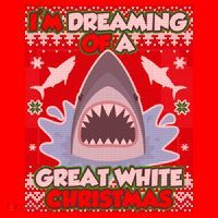 I'm Dreaming Of A Great White Christmas Santa Hat thumb 1